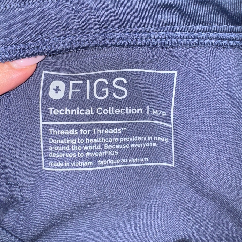 Space Navy Zamora Petite Jogger Scrub Pants - Picture 4 of 4